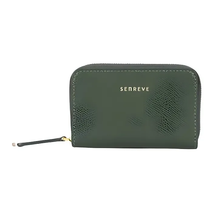SENREVE Genuine Leather Wallets Card Holders Women's Forest Green-0