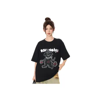 Ordifen Drop Shoulder Sleeve T Shirt Women's