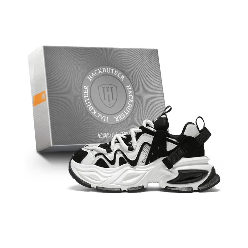 HACKBUTEER Low Top Chunky Sneakers Men's Box Included-5