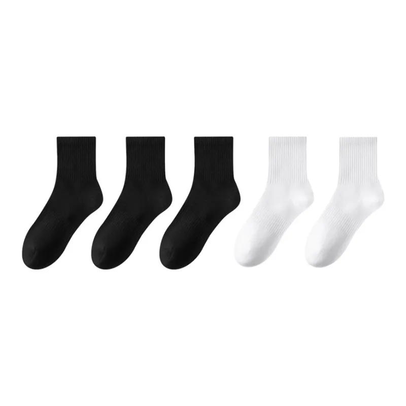 Lan Miao Mid Calf Socks Men's 5 Pack-9
