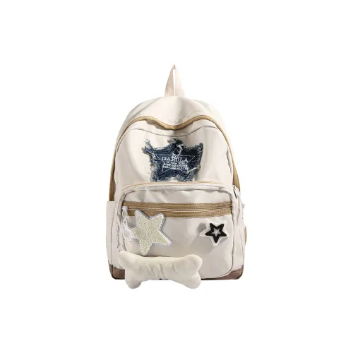 WICKBUEN Composite Cloth Backpack Unisex White