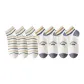 3 Pinstripes+4 Ribbed Cuff Double Stripes