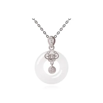 EADDA JEWELRY Hetian Jade Pendants White Jade Unisex