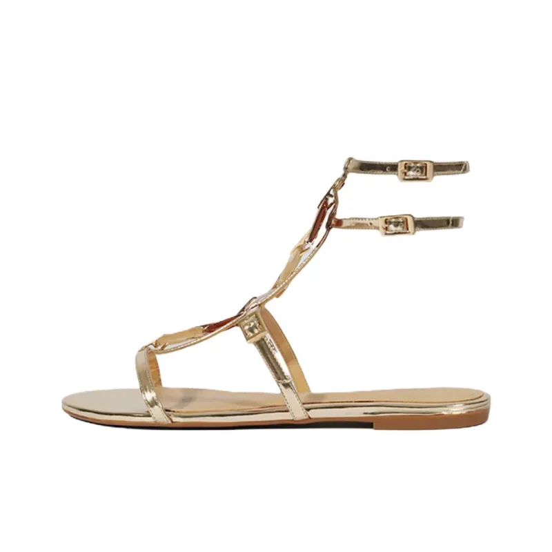 Schutz Cassand Roman Sandals Women's Gold-0