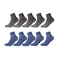 5 Black+5 Navy Blue