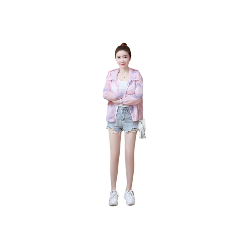 Flowers In Water Cropped Coat Women's-2