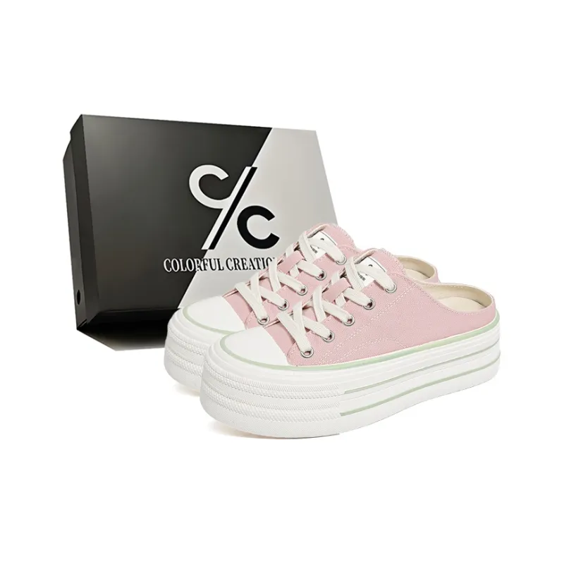 Colorful Creations Stitching Slip Resistant Abrasion Resistant Quiet Closed Toe Slippers Women's-18