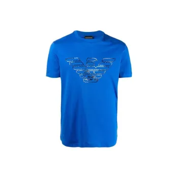 EMPORIO ARMANI T Shirts Men Blue