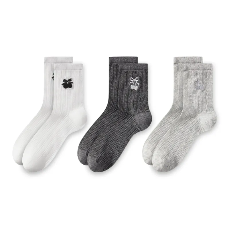 2323 Mid Calf Socks Women's 3 Pack-0