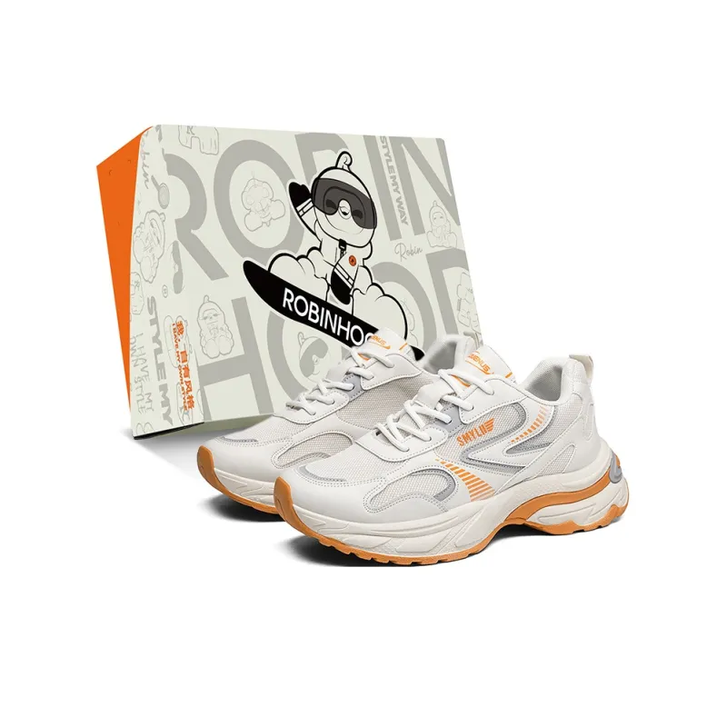ROBINHOOD Cushioning, Slip Resistant, Abrasion Resistant, Coverage, Support Low Top Chunky Sneakers Men's-12