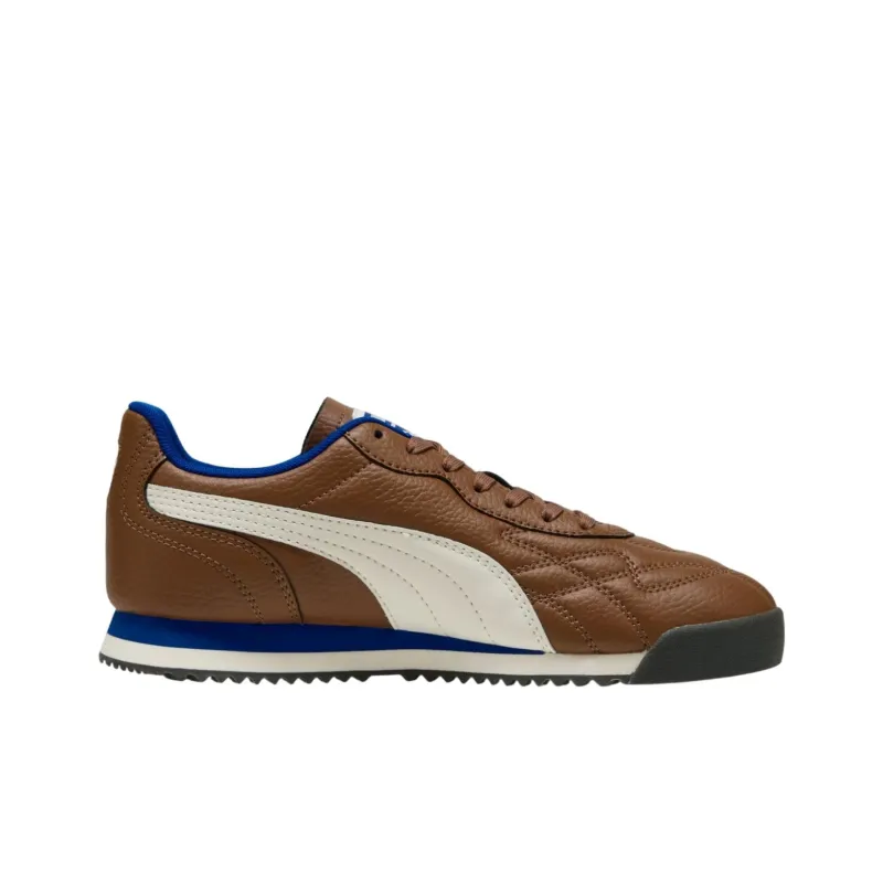 PUMA Roma Anniversario Anti Slip Wear Resistant Low Top Training Shoes Unisex Brown White-1