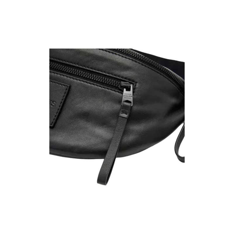 ALLSAINTS Lambskin Fanny Pack Regular Men's Black-5