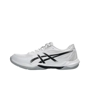 Asics GEL ROCKET 12 Anti Slip Wear Resistant Low Top Training Shoes Men's White Black