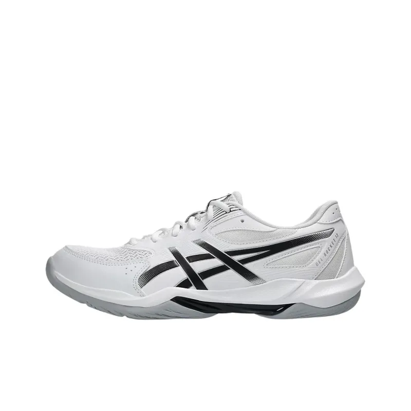 Asics GEL ROCKET 12 Anti Slip Wear Resistant Low Top Training Shoes Men's White Black-0