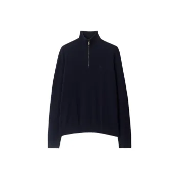 Burberry SS25 Cashmere Sweater Men's Marine Blue