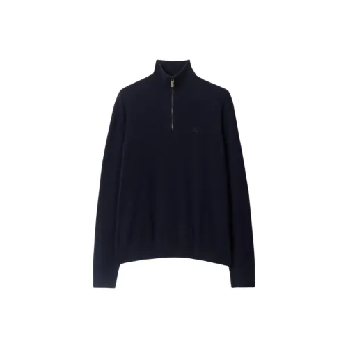 Burberry SS25 Cashmere Sweater Men's Marine Blue