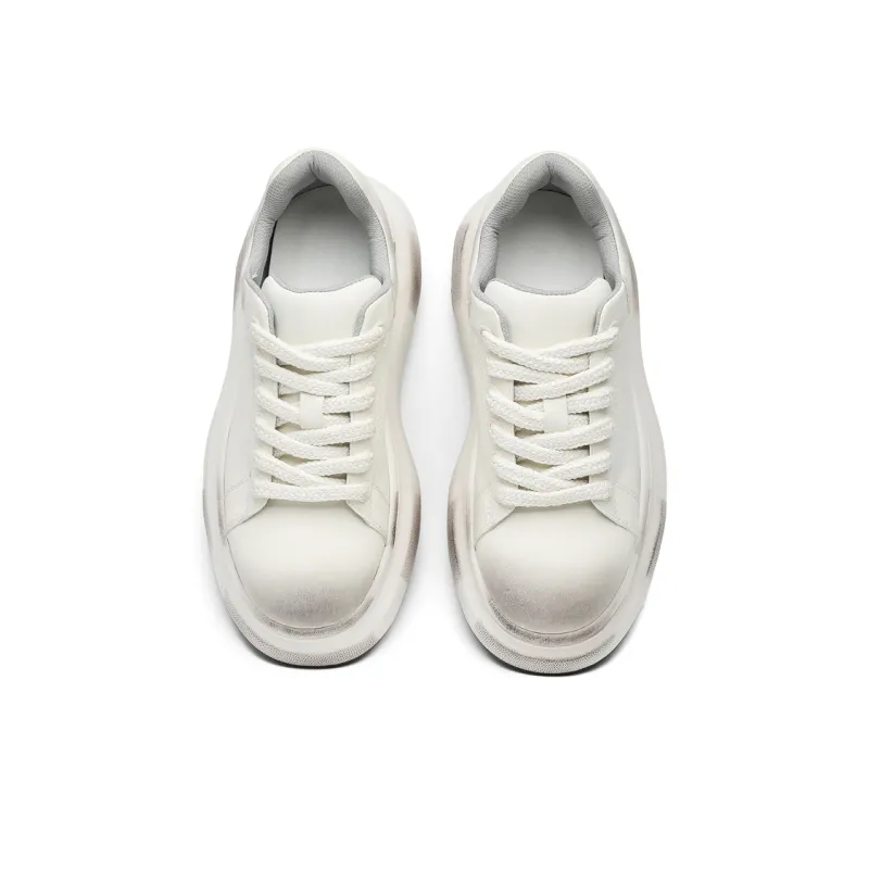 Ignition Slip Resistant, Abrasion Resistant, Lightweight Low Top Skateboard Shoes Unisex Polished White-2