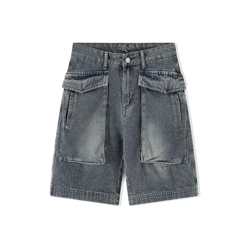 Michael Rock Denim Shorts Unisex-2