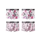 4 Pack (2 White Bear+2 White Text)