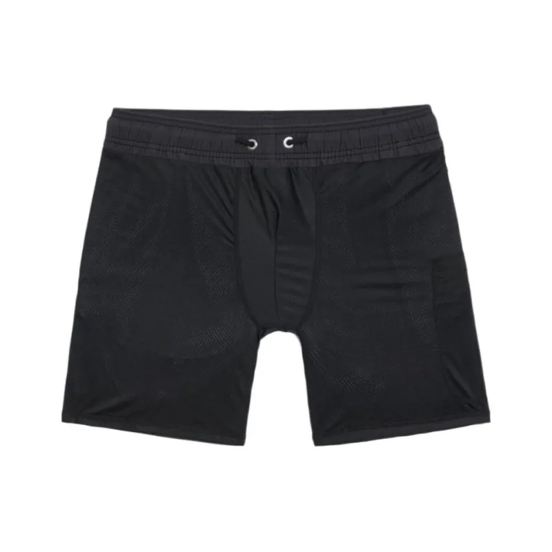 GAILANG Beach Shorts Men Black/Red Two Piece Set, Stretch Fabric-4