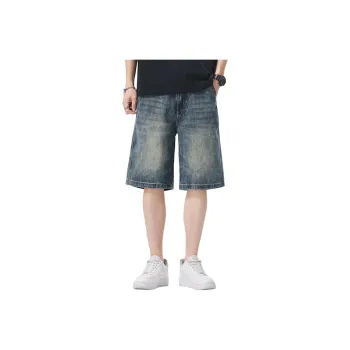 FAIRWHALE Denim Shorts Unisex Blue
