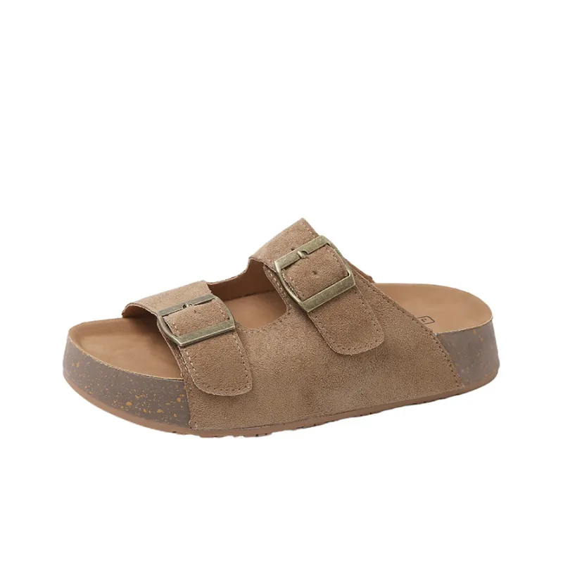 BBMTR Slide Slippers Women's Ecru/Khaki/Pink/Yellow-5