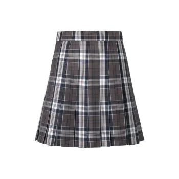 RIMUXINGHE Uniforms Women's [Jiuxia 43cm]Plaid Skirt+Bow Tie