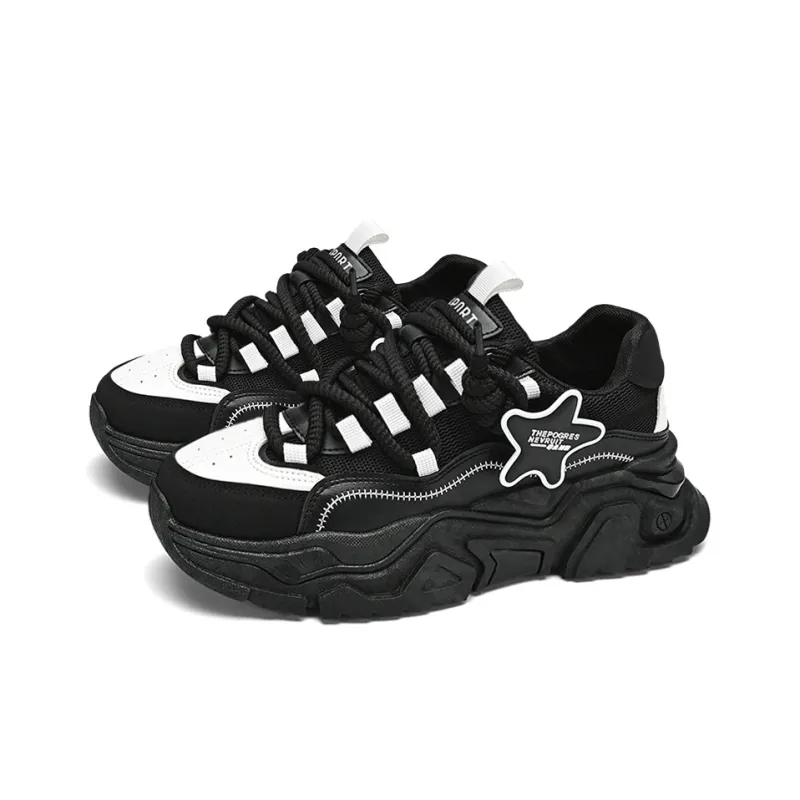 HACKBUTEER Low Top Chunky Sneakers Men's Box Included-8