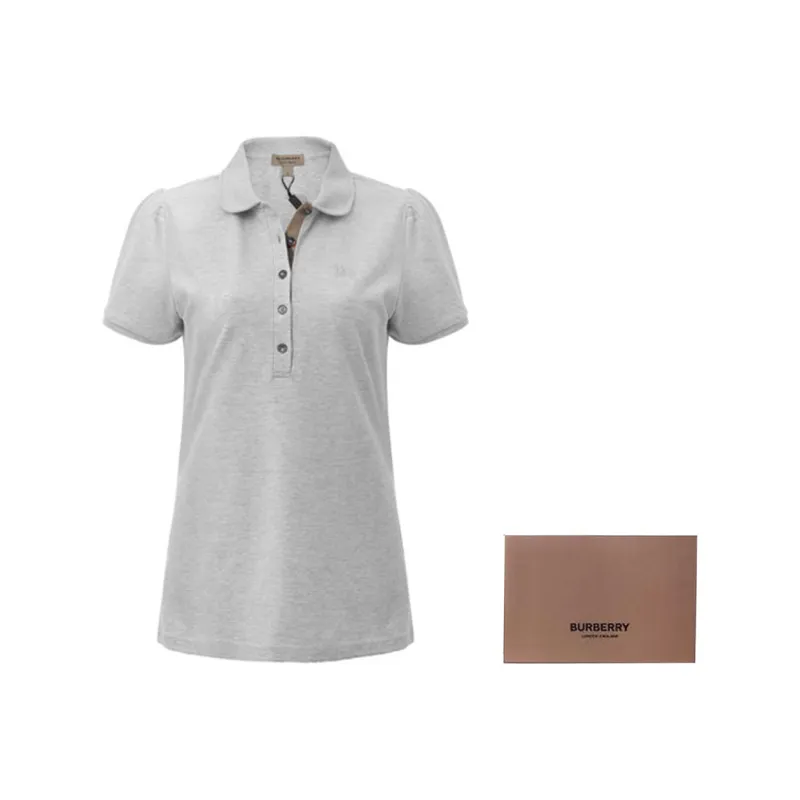 Burberry Polo Shirt Women's Gray-8