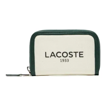 LACOSTE Polyester Wallet Women's White & Green