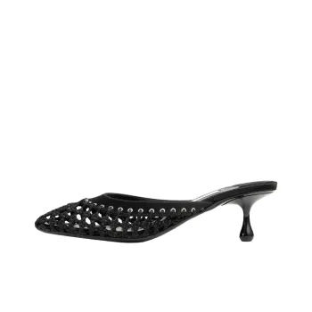 Jimmy Choo Closed Toe Slippers 5cm Women's Black
