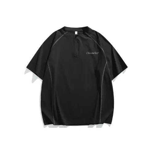 CHARLIE GOLF T Shirt Unisex Polar Black