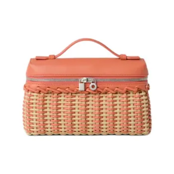 Loro Piana Wicker Handbag Women's Orange