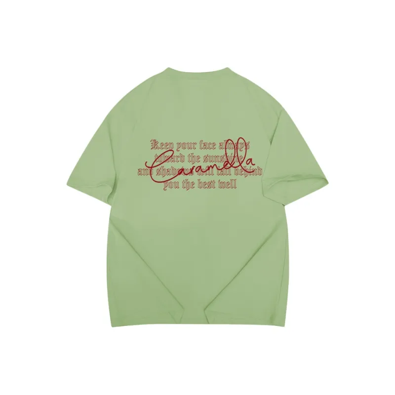 Caramella Drop Shoulder Sleeve T Shirt Women's-17