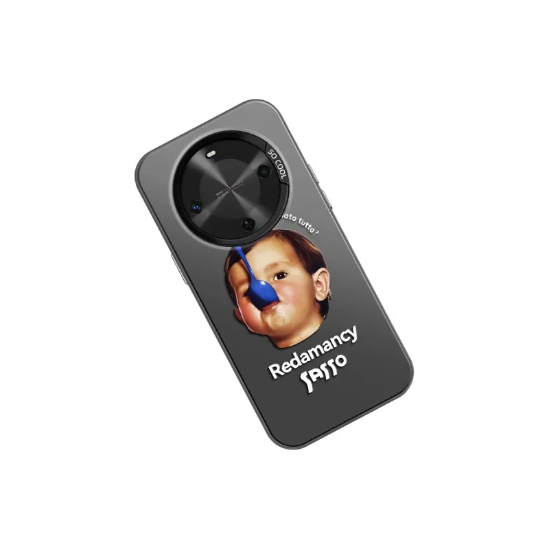 YAOCAI Acrylic Material Biting Spoon Little Boy Phone Cases Compatibility With MVMOM 30/20 Trendy And Cool-2