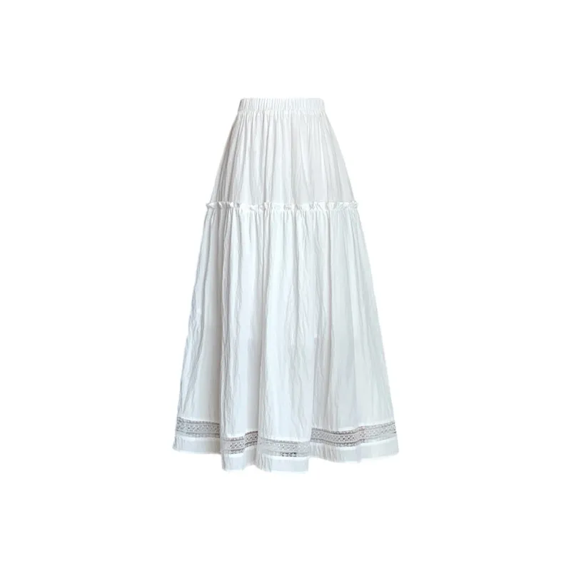 RTNH Casual Long Skirts Women's White-0