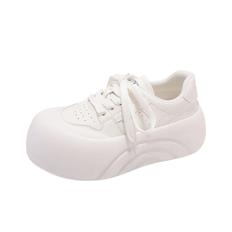 Shen Linsen Anti Slip Wear Resistant Low Top Skateboard Shoes Women's Ecru-2