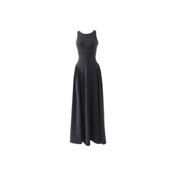Rose Sleeveless Dresses Women's Gray Dress