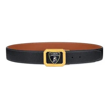 Automobili Lamborghini Cow Leather Belt/Belt Men's 3.7cm