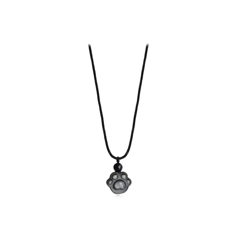 SHEEHHYY Obsidian Necklaces Unisex-4