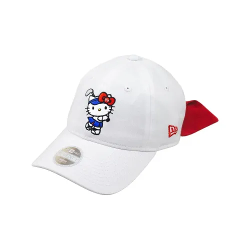 New Era x Hello Kitty Cotton Baseball Caps Women's White