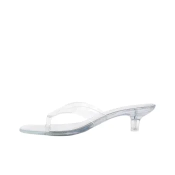 STEVE MADDEN Abrasion Resistant Flip Flops Women's Transparent
