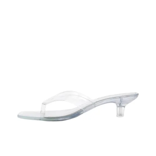 STEVE MADDEN Abrasion Resistant Flip Flops Women's Transparent