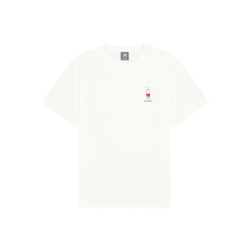 New Balance T Shirt Unisex Sea Salt White-0