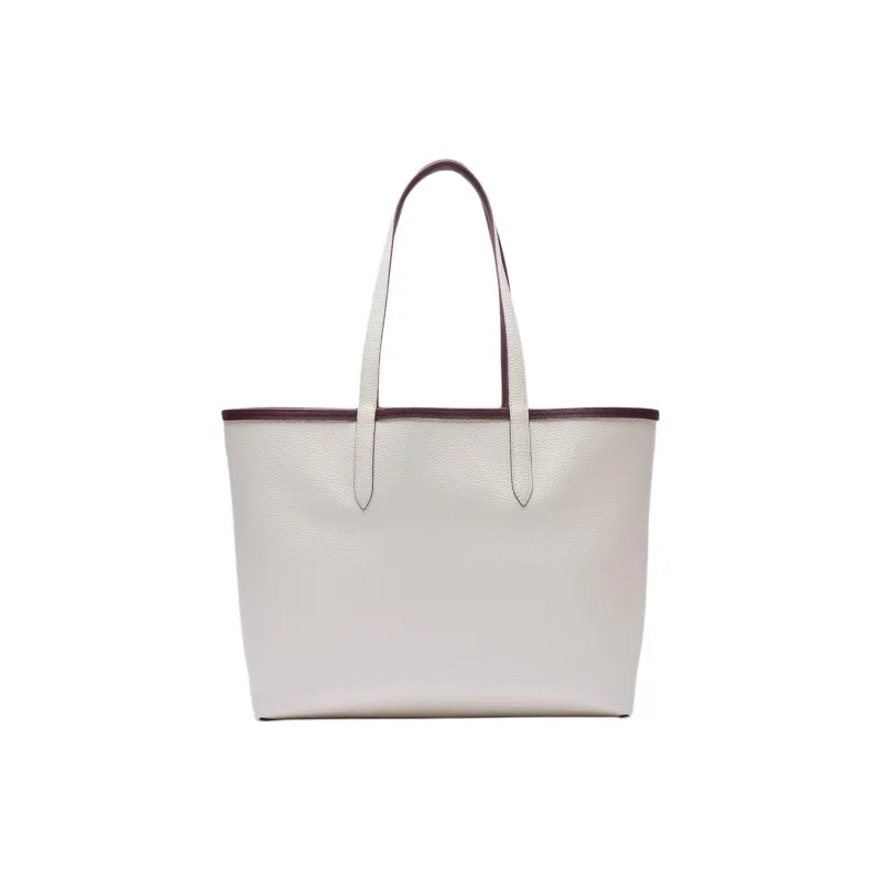 LACOSTE Synthetic Leather Tote Bag, Shopping Bag, Shoulder Bag Women's Bordeaux Red-4
