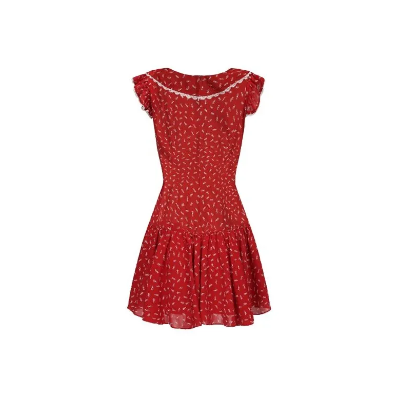 TIBINB Short Sleeved Dress Women's-1