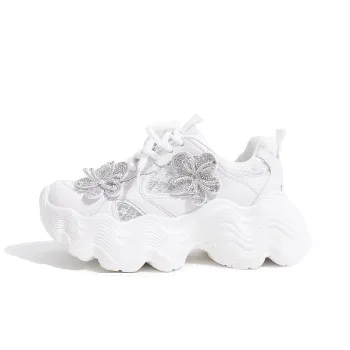 Yang Nianhua Slip Resistant, Abrasion Resistant, Breathable Low Top Chunky Sneakers Women's