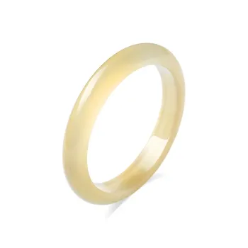 Artisan Lock Heart Jade Natural Chalcedony Bangles Women's