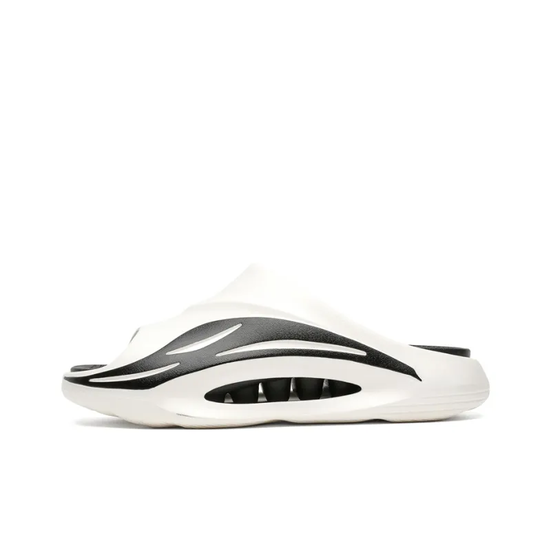 NANJIREN Slide Slippers Unisex Black White/White Black/White Green/White Orange/Black Orange/Black Purple-0