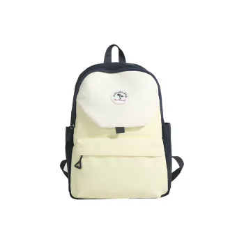 WICKBUEN Nylon Fabric Backpack Regular Unisex Navy Blue/Pink/Blue